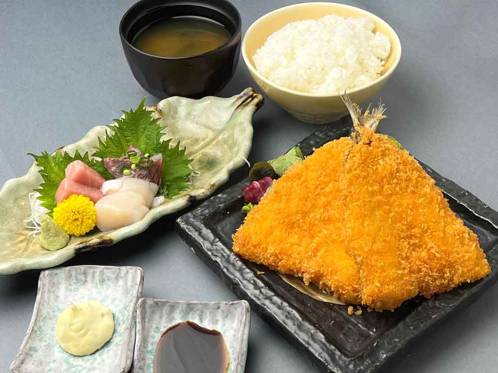 アジフライ定食