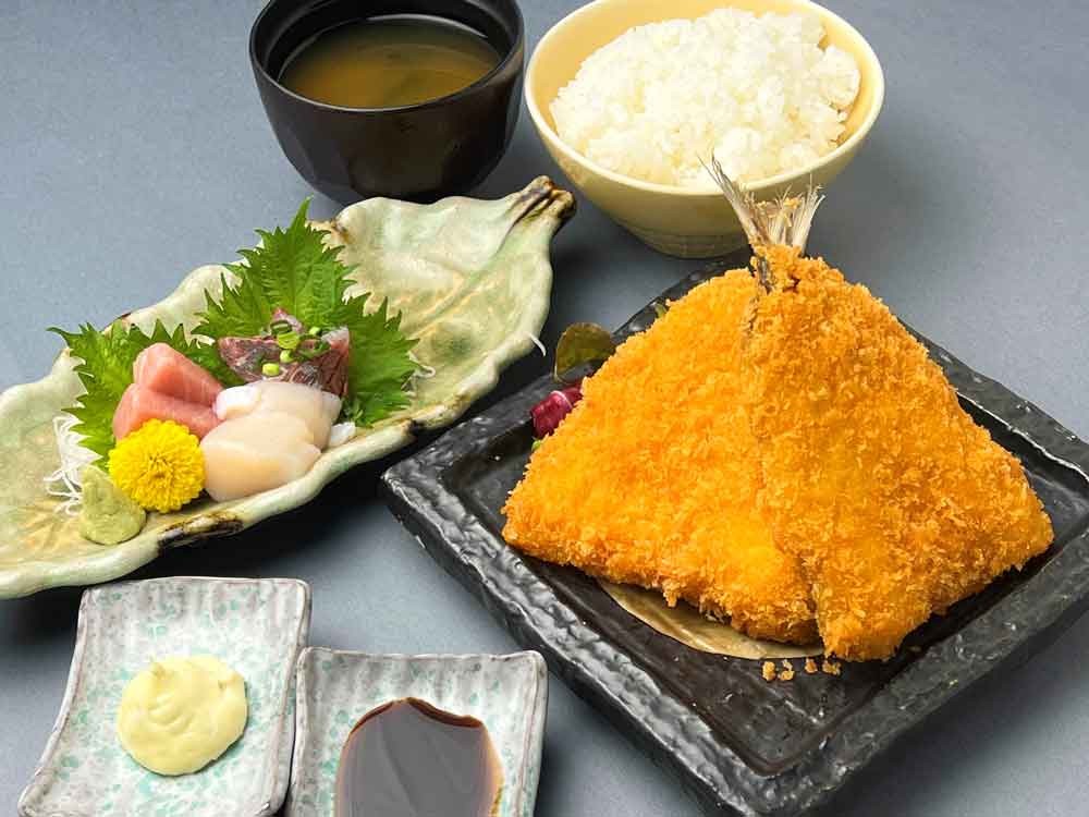 イワシフライ定食